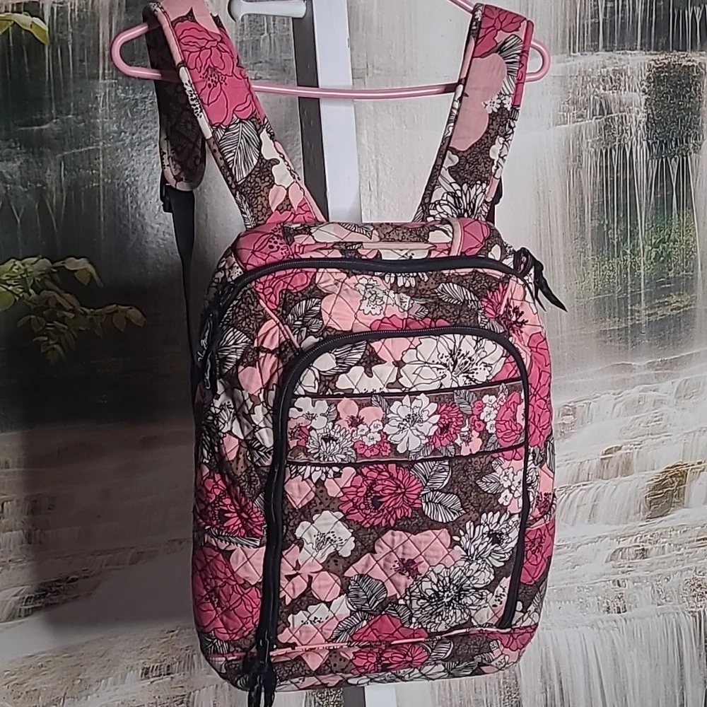 Vera Bradley classic colorful paisley floral quilt pattern laptop backpack